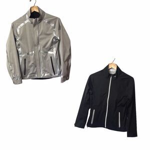 Kjus Womens Gemini Jacket $549 Reversible Black Silver Size‎ S 36